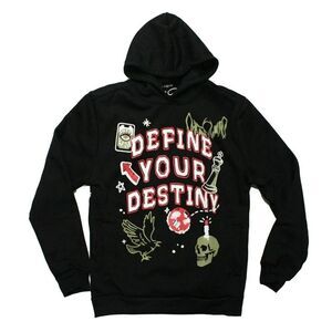 Reason  “Define Your Destiny” Graphic Hoodie Men’s XL Black White Pullover